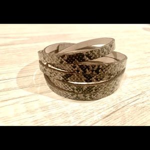 Snake skin (faux) bracelet
